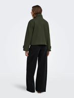 Manteau Only couleur vert — vue 2