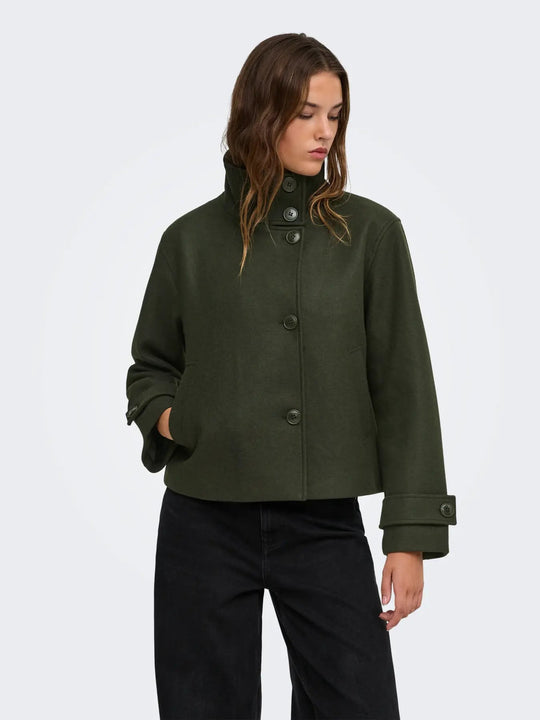 Manteau Only couleur vert
