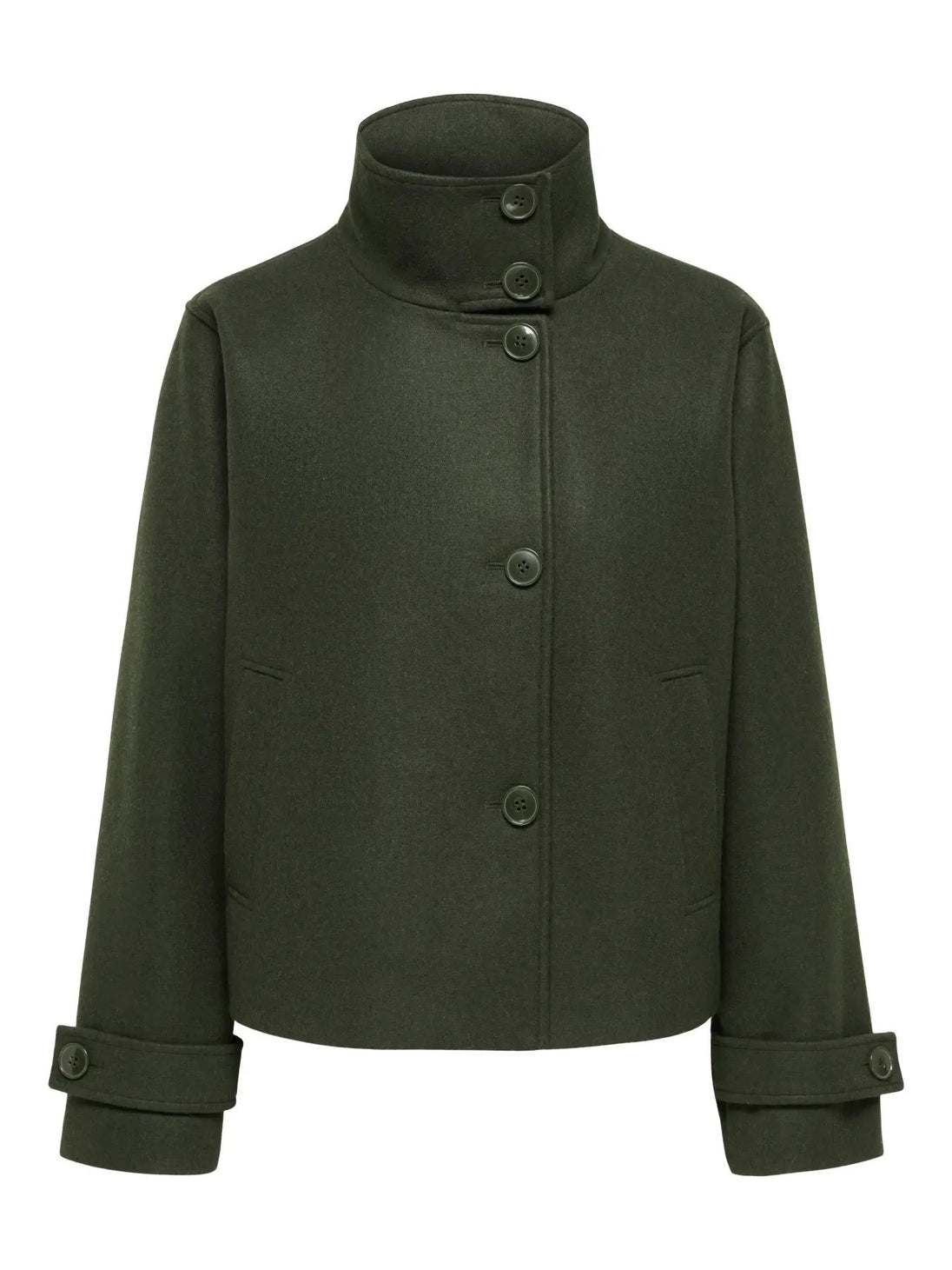 Manteau Only couleur vert — vue 6
