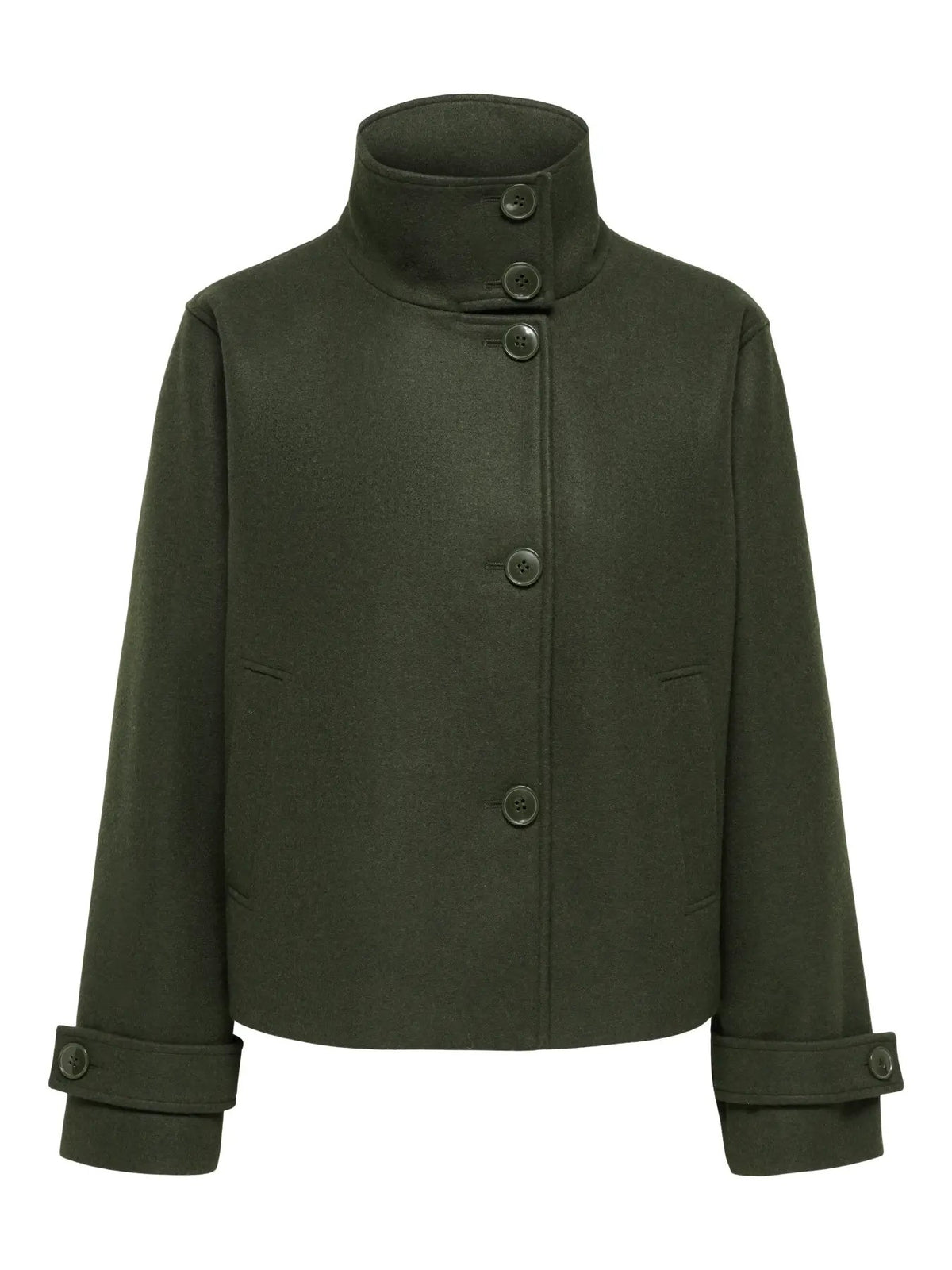 Manteau Only couleur vert — vue 6