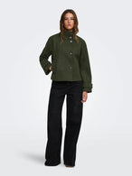 Manteau Only couleur vert — vue 5