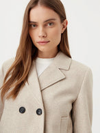 Manteau Only couleur beige — vue 3