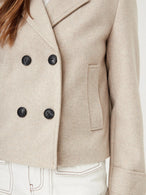 Manteau Only couleur beige — vue 4