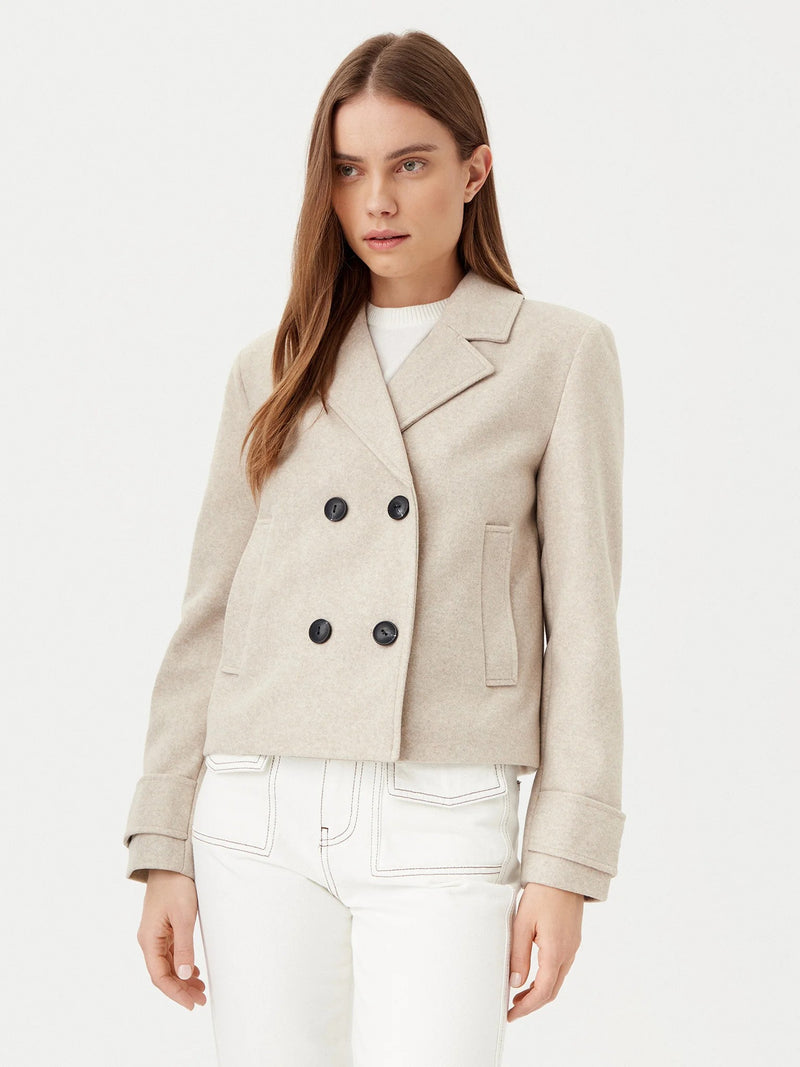 Manteau Only beige femme