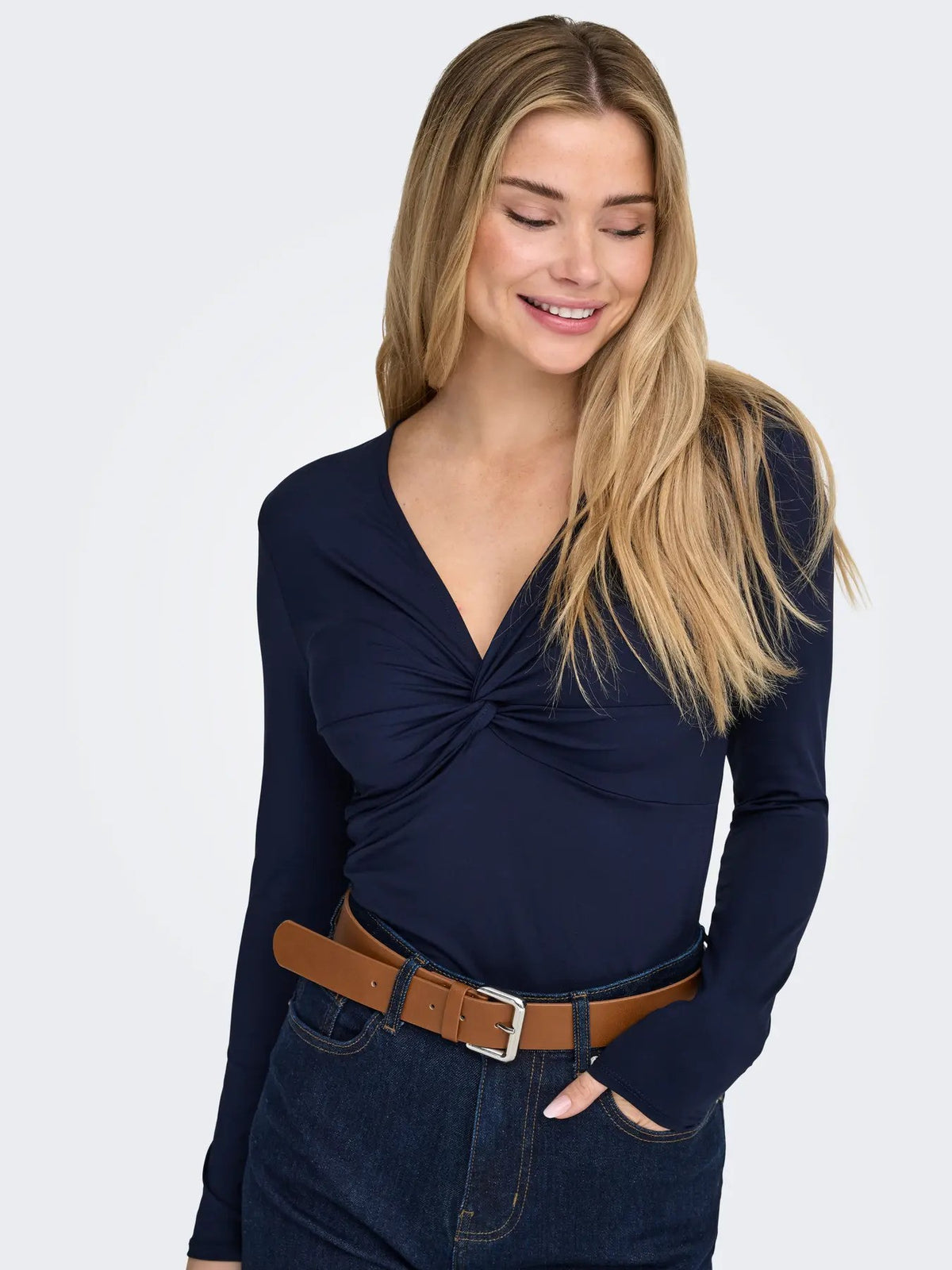 T-shirt Only couleur bleu — vue 4