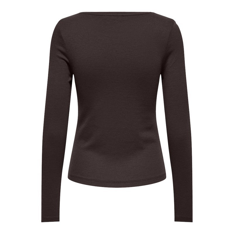 T-shirt Only couleur marron — vue 2