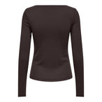 T-shirt Only couleur marron — vue 2