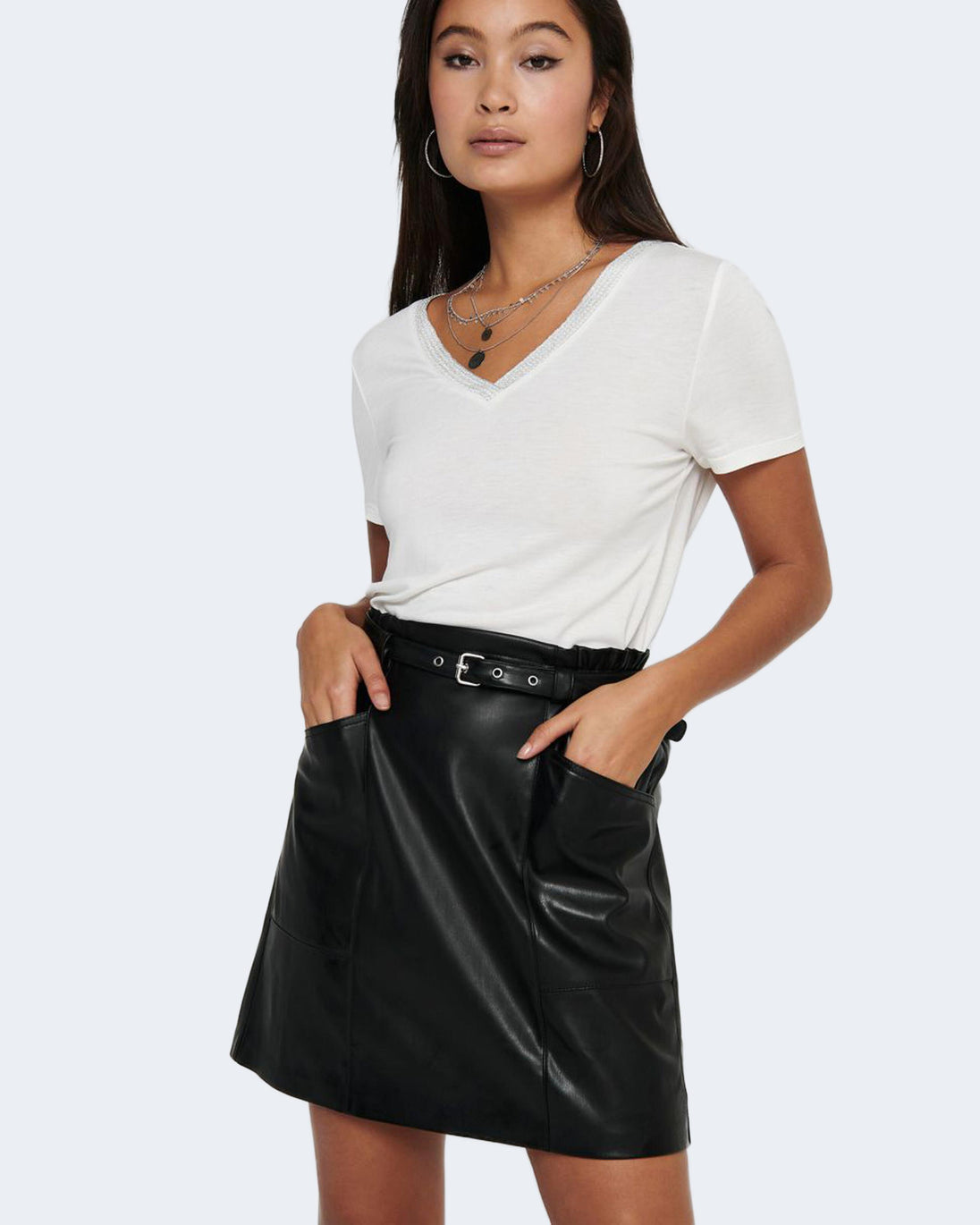 Jupe Only couleur noir — vue 3