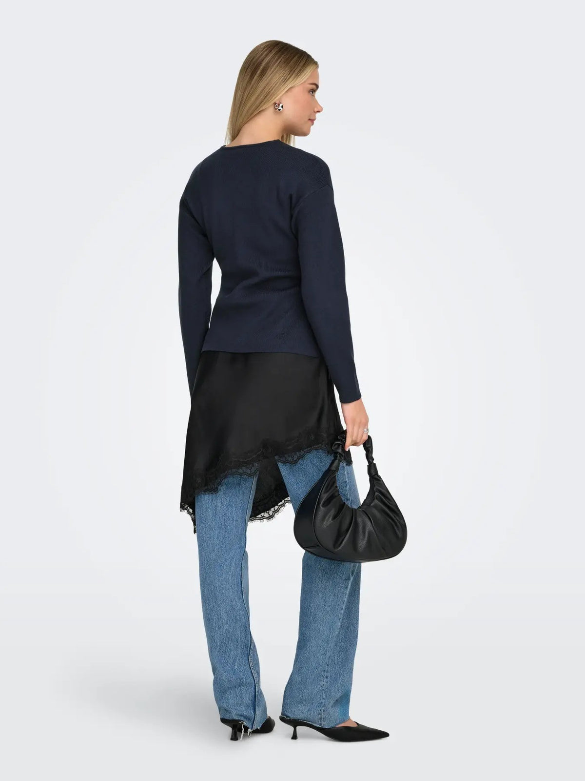 Cardigan Only couleur bleu — vue 2