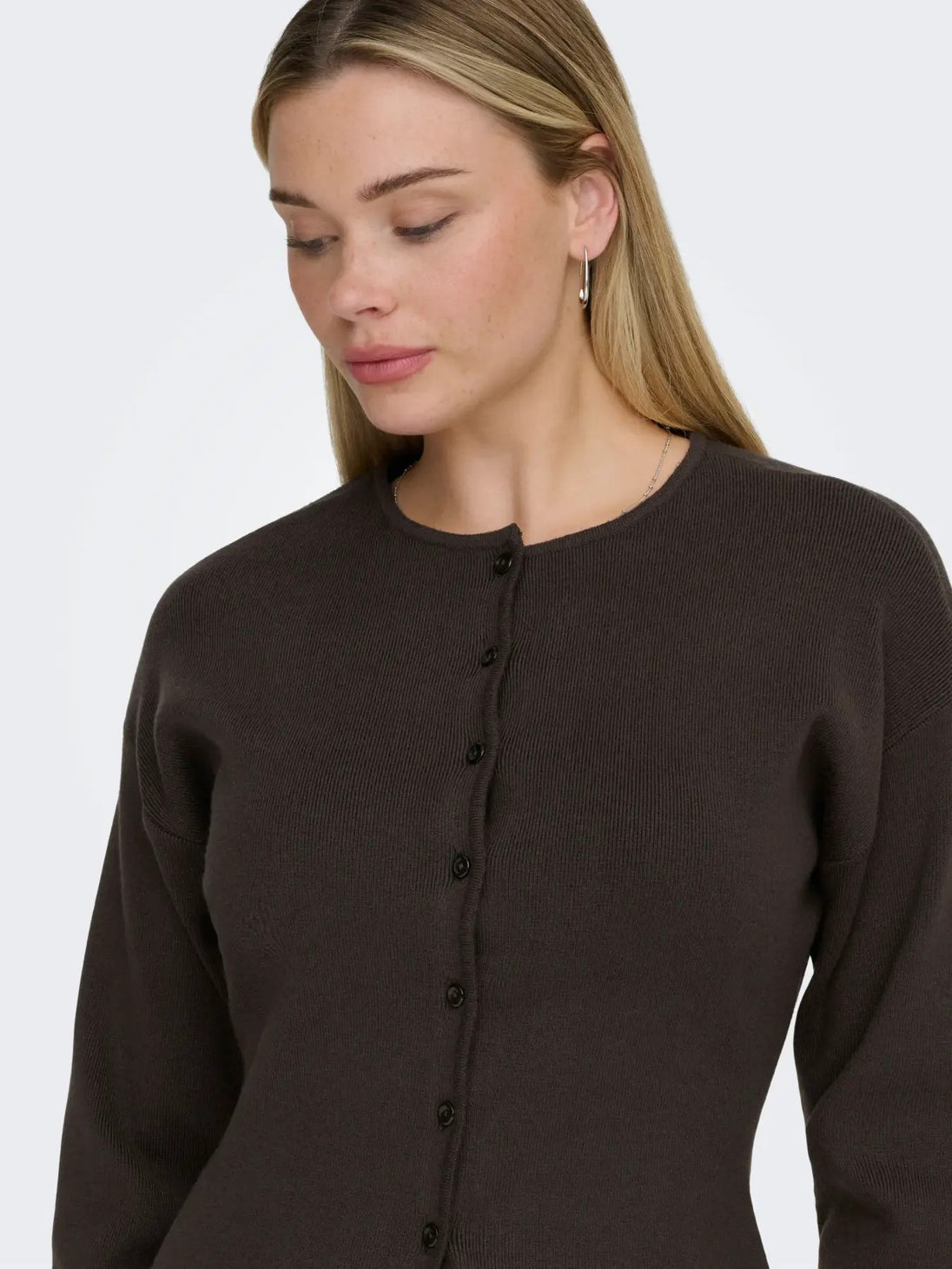 Cardigan Only couleur marron — vue 4