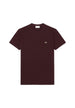 T-shirt Lacoste couleur bordeaux — vue 4
