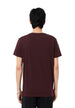 T-shirt Lacoste couleur bordeaux — vue 3