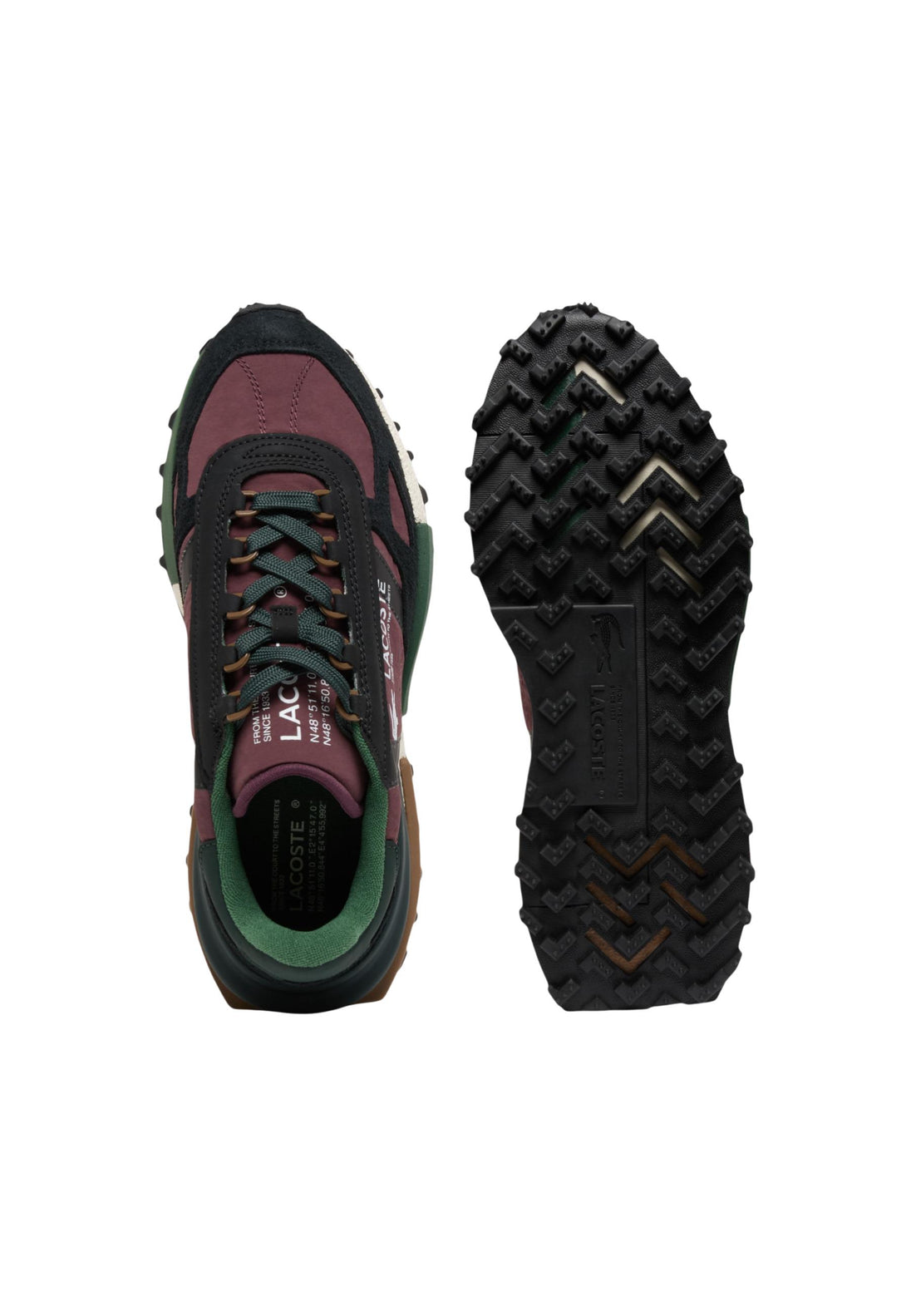 Baskets Lacoste couleur bordeaux — vue 4