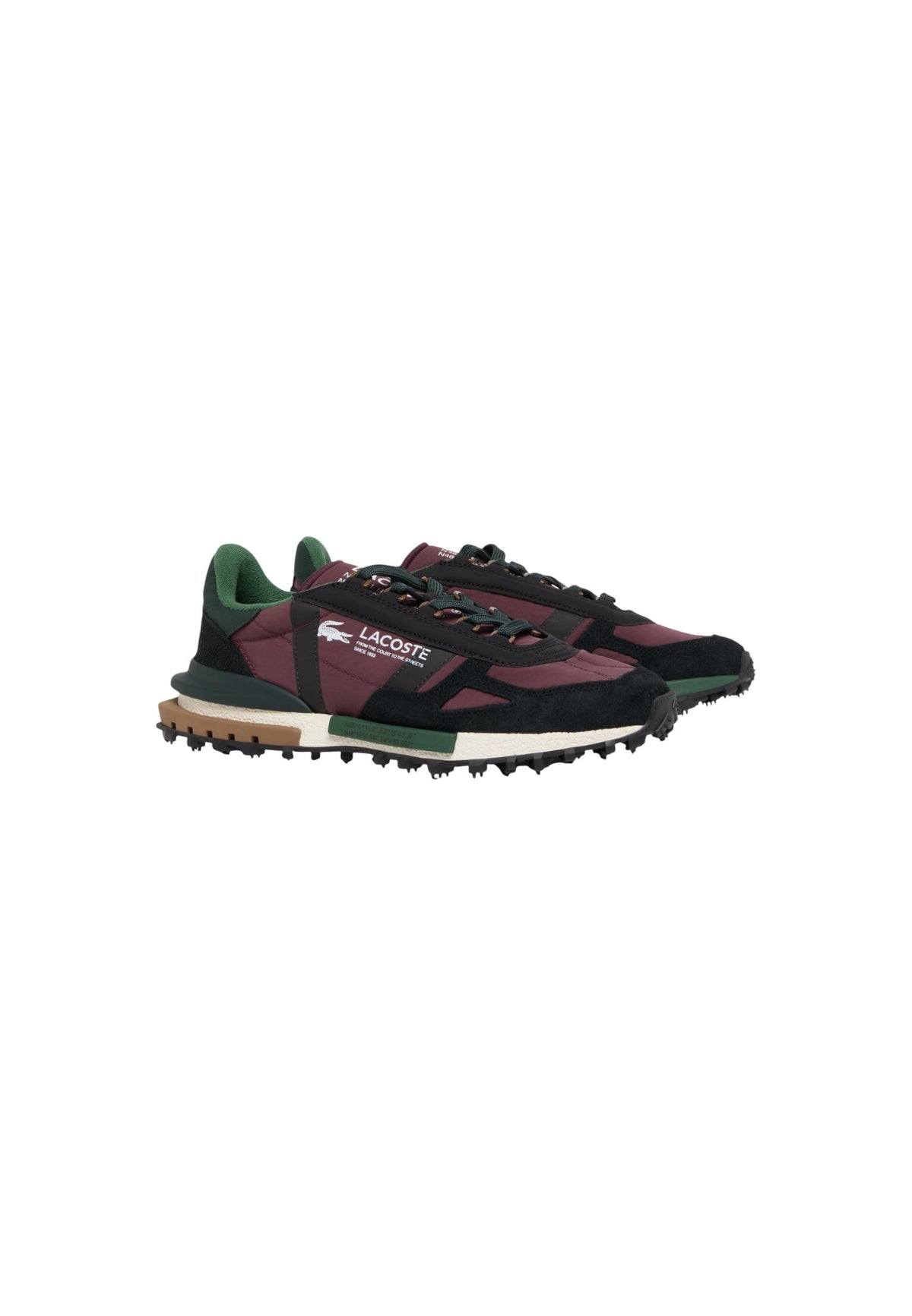 Baskets Lacoste couleur bordeaux — vue 2