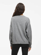 Cardigan Vila Clothes couleur gris — vue 2