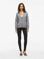 Cardigan Vila Clothes couleur gris — vue 4