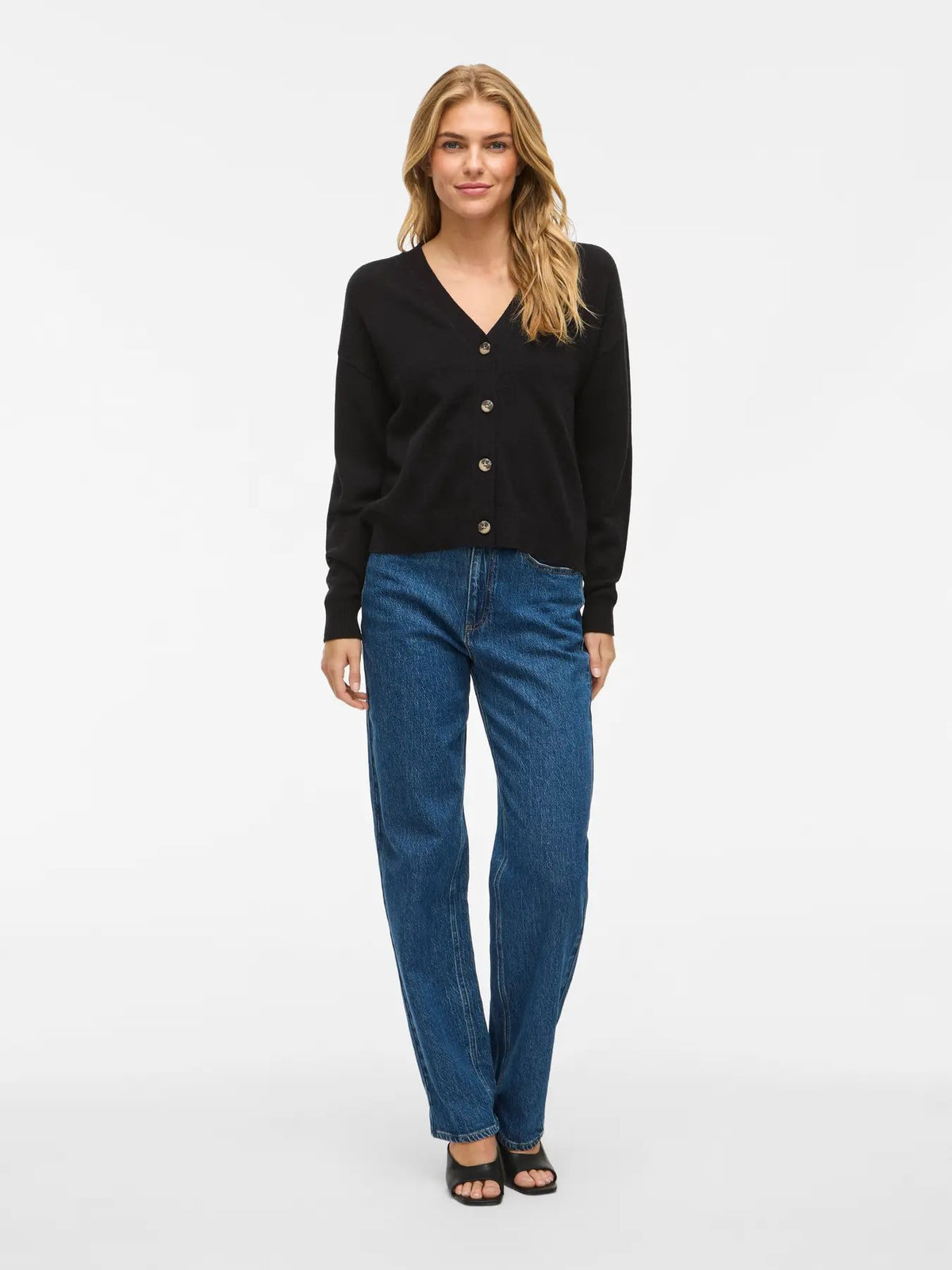 Cardigan Vila Clothes couleur noir — vue 4