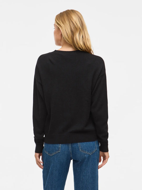 Cardigan Vila Clothes couleur noir — vue 2