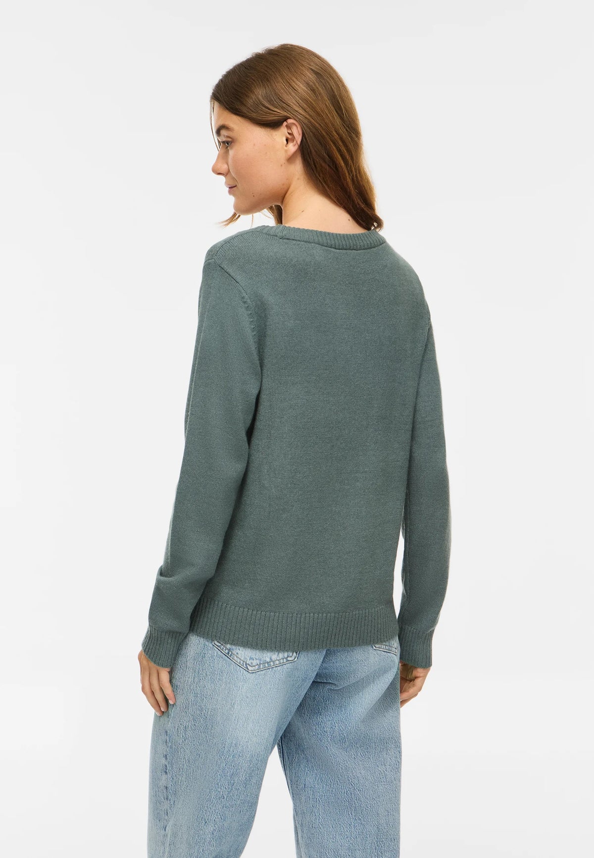 Pull Vila Clothes couleur vert — vue 2