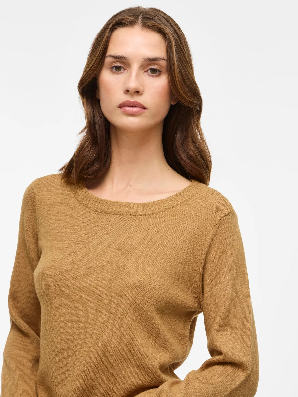 Pull Vila Clothes couleur moutarde — vue 3