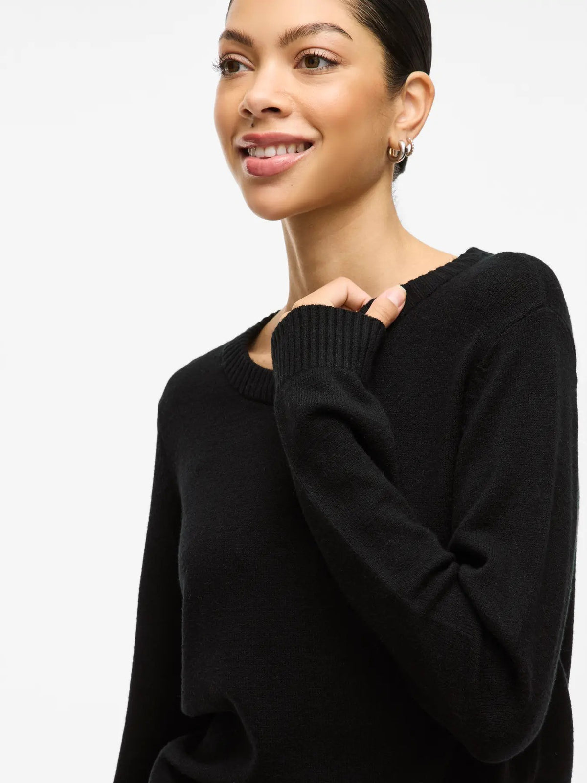 Pull Vila Clothes couleur noir — vue 3