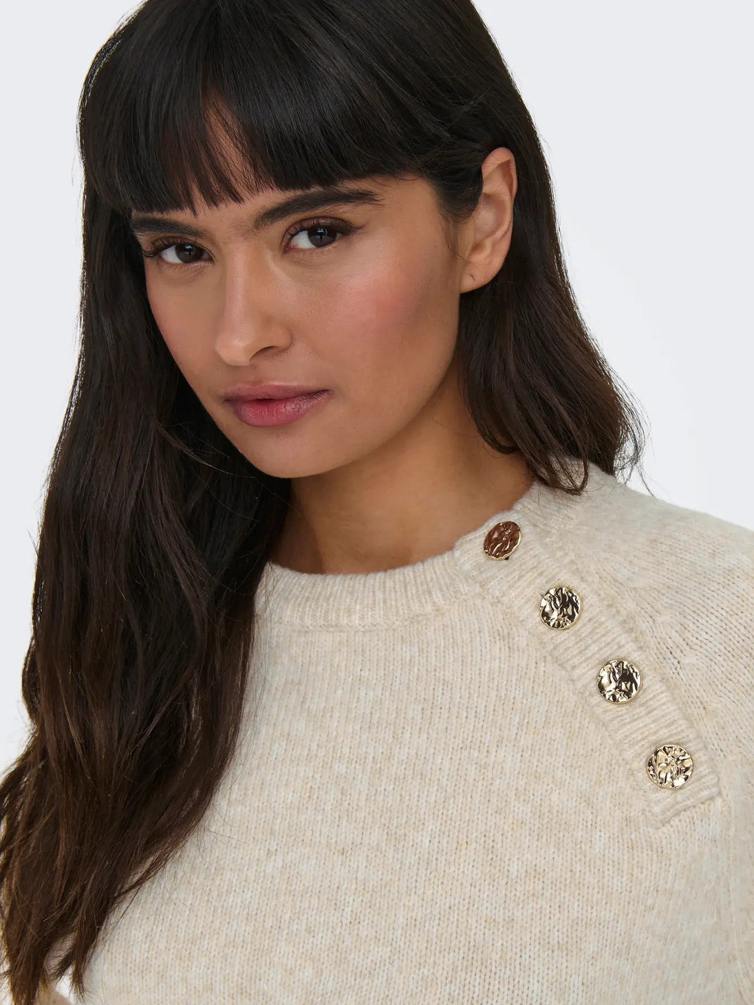 Pull Only couleur beige — vue 4