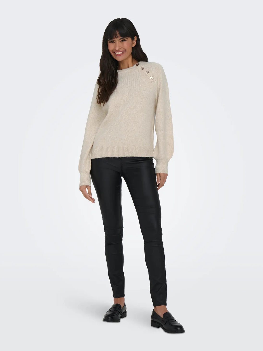 Pull Only couleur beige — vue 5