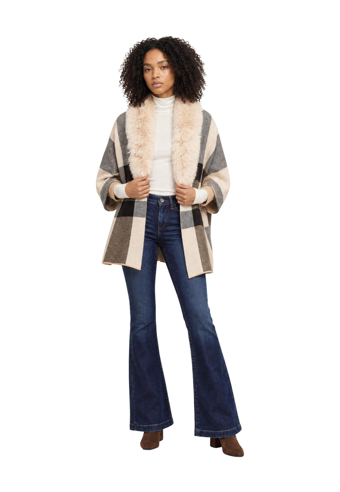 Veste Morgan De Toi couleur beige — vue 4