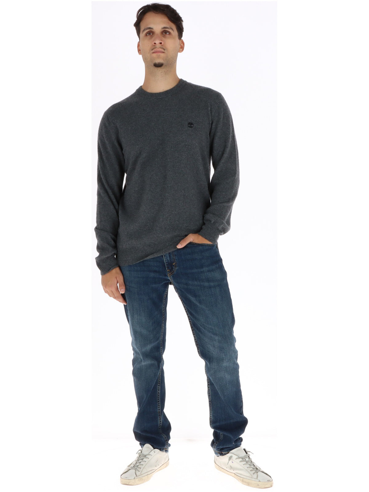 Pull Timberland couleur gris — vue 4