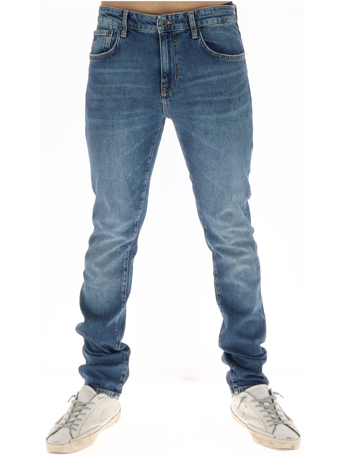 Jean Superdry couleur bleu