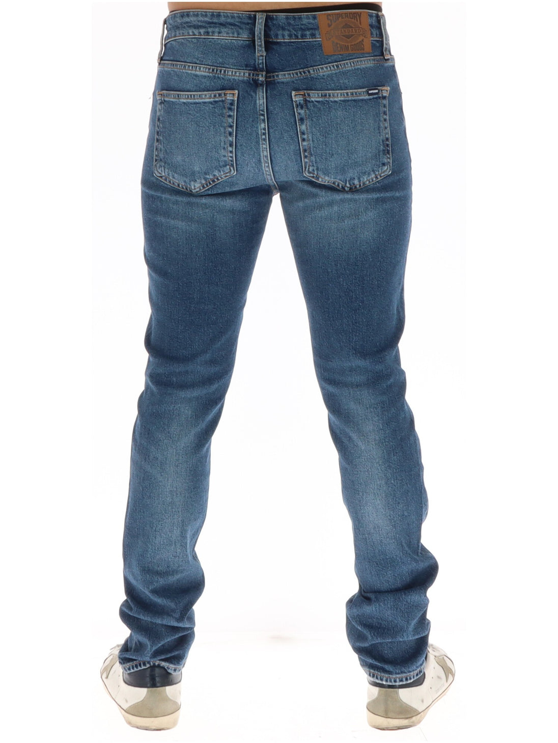 Jean Superdry couleur bleu — vue 2