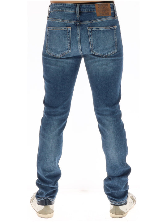 Jean Superdry couleur bleu — vue 2