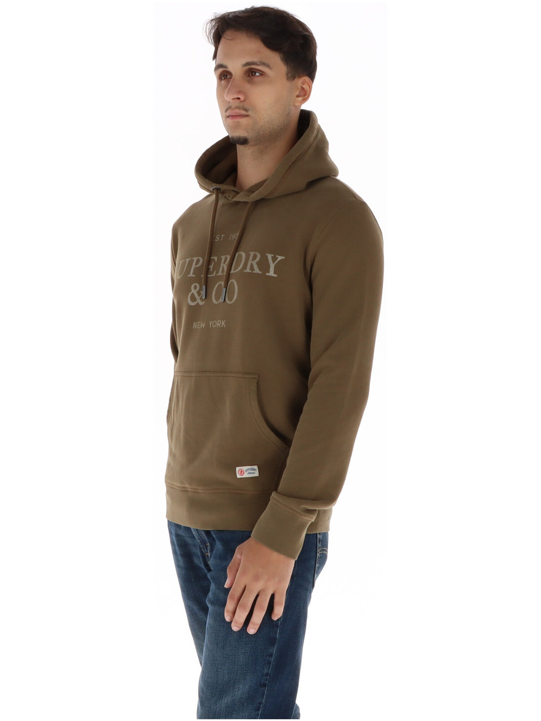 Sweat Superdry couleur marron — vue 3