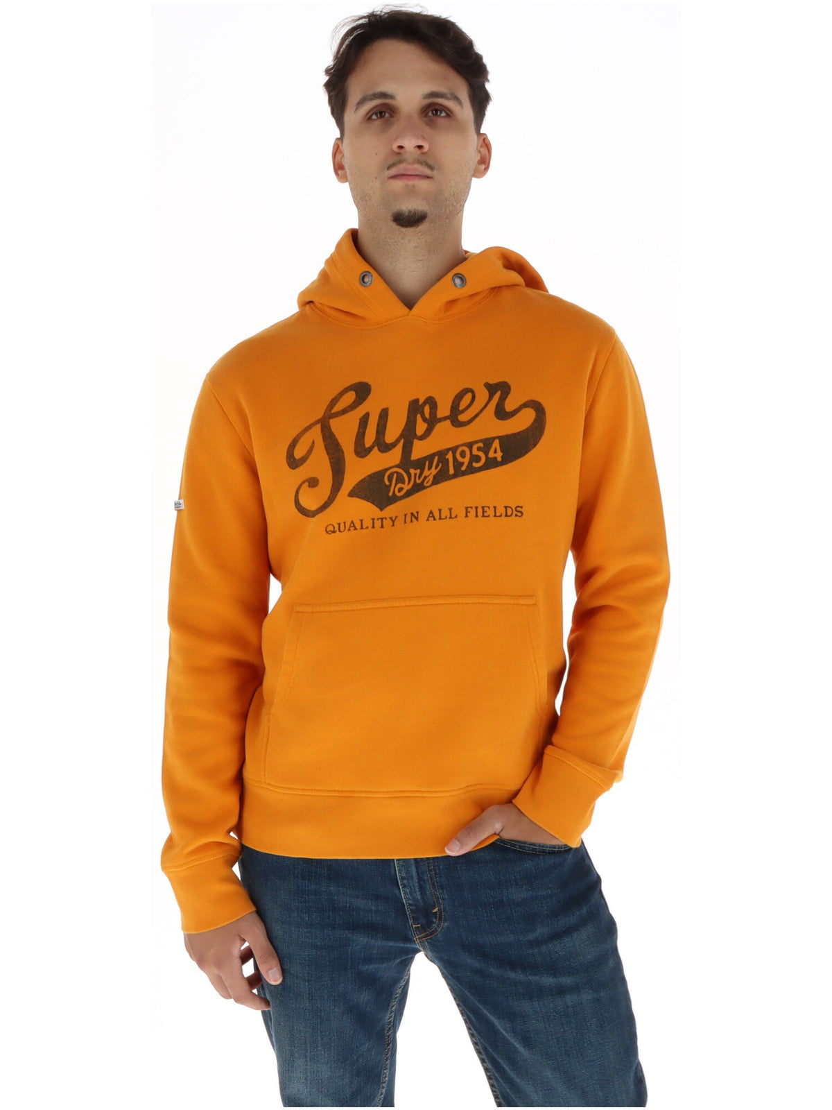 Sweat Superdry couleur orange