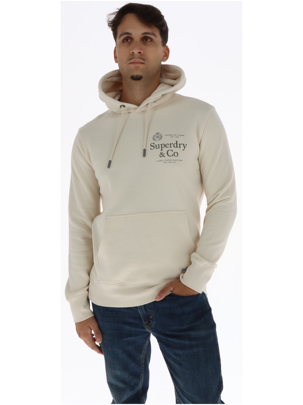 Sweat Superdry couleur beige