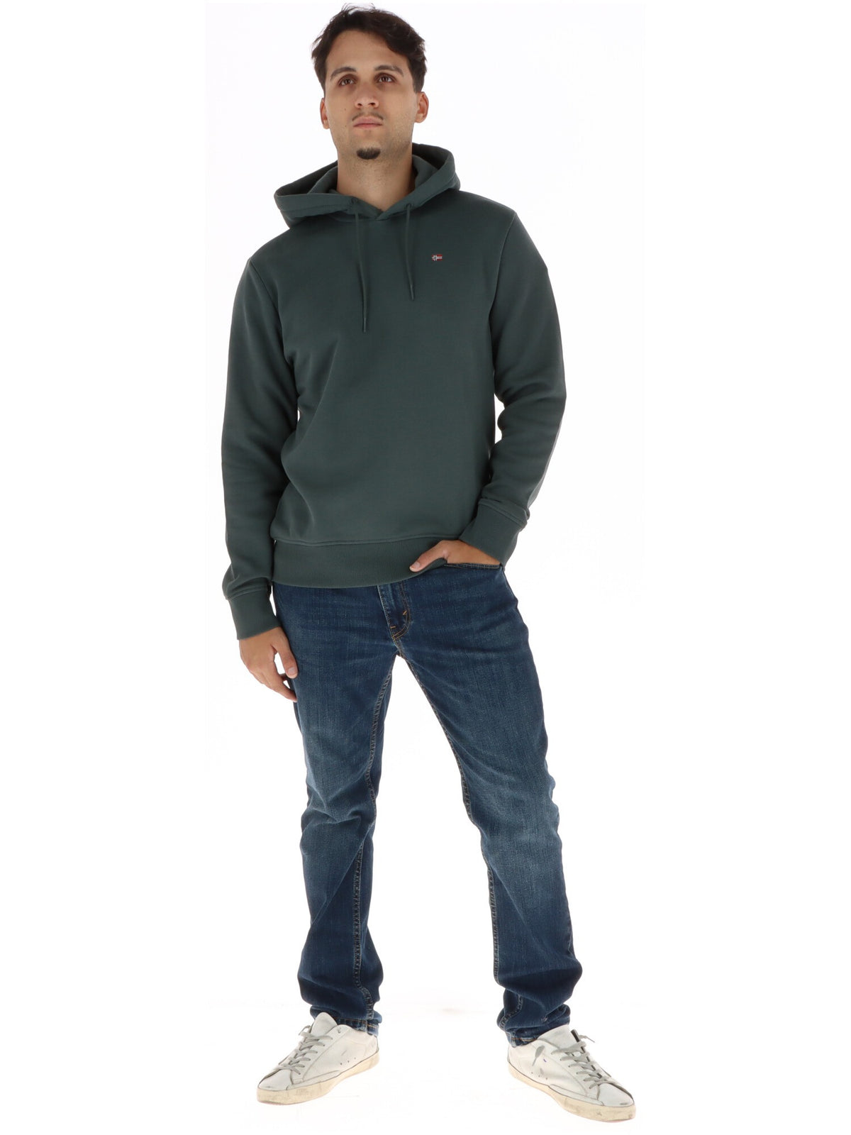 Sweat Napapijri couleur vert — vue 4