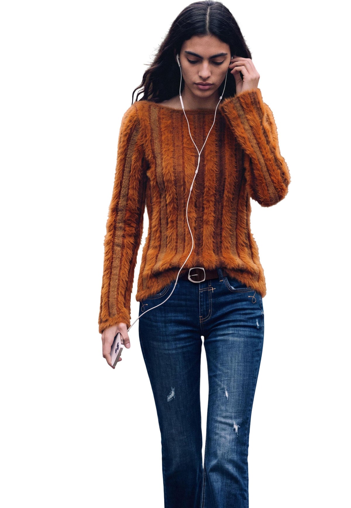 Pull Desigual couleur marron — vue 2