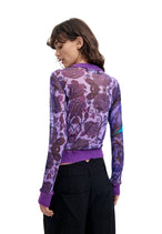 T-shirt Desigual couleur violet — vue 4