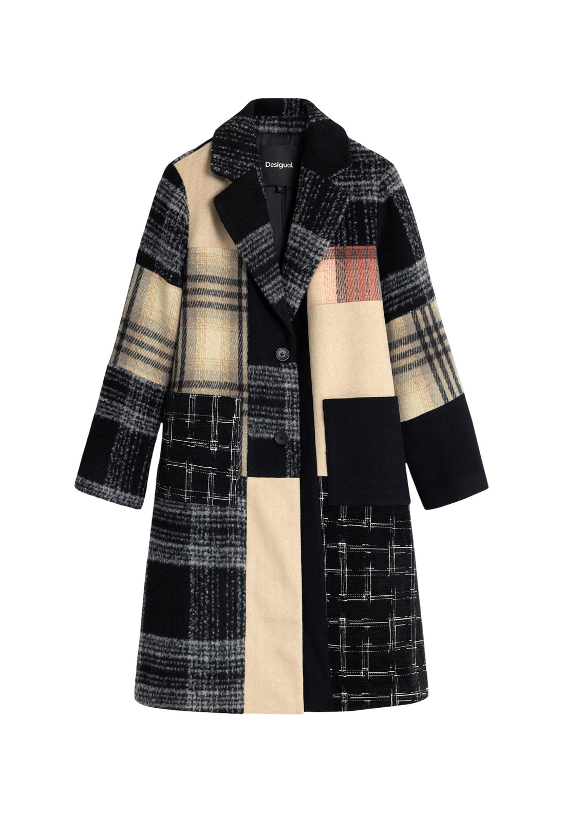 Manteau Desigual couleur noir — vue 3