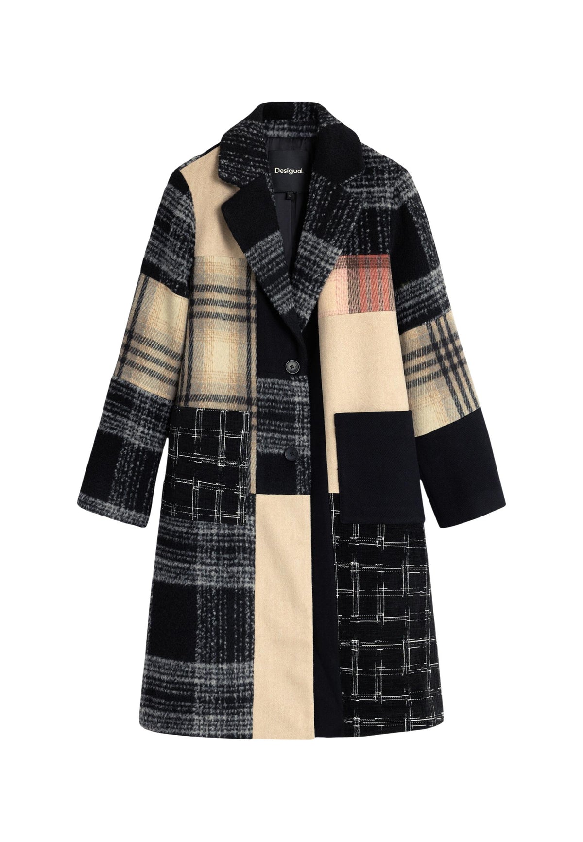 Manteau Desigual couleur noir — vue 3