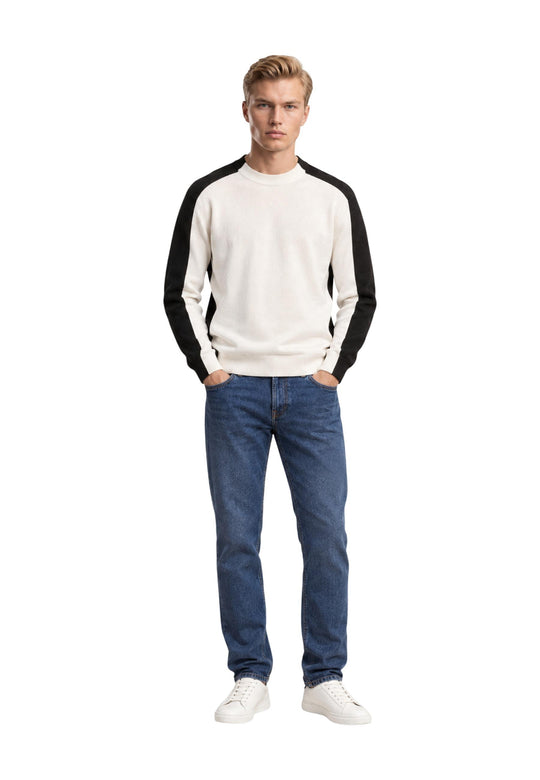 Pull Armani Exchange couleur blanc — vue 2