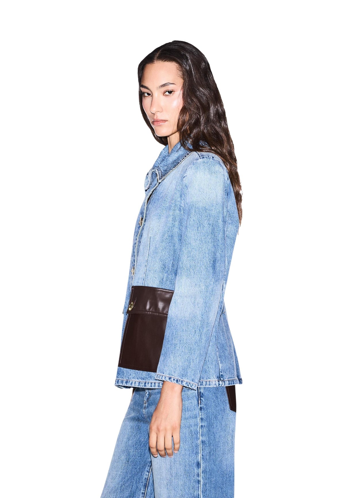 Veste Armani Exchange couleur bleu — vue 3