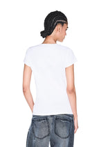 T-shirt Armani Exchange couleur blanc — vue 5