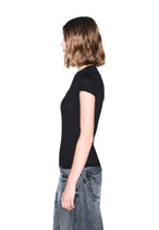 T-shirt Armani Exchange couleur noir — vue 3
