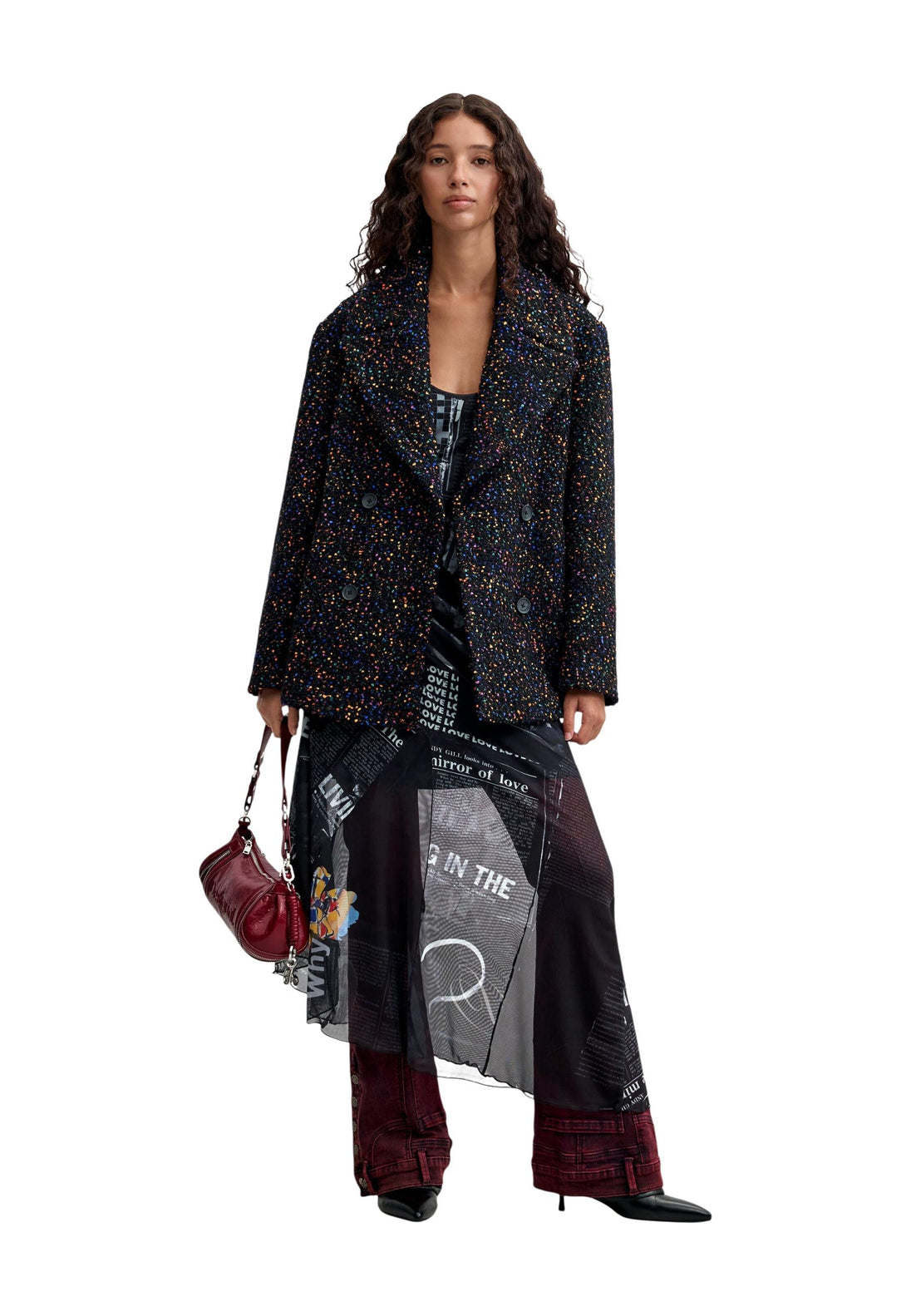 Manteau Desigual couleur noir — vue 5