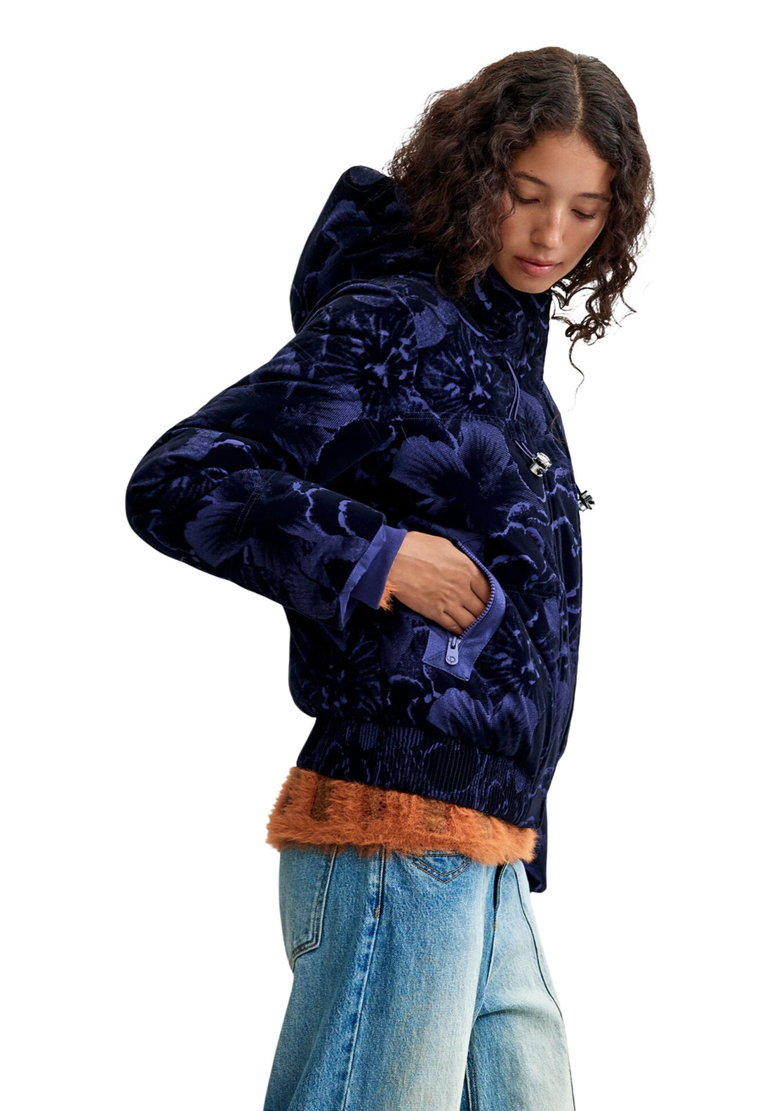 Veste Desigual couleur bleu — vue 4