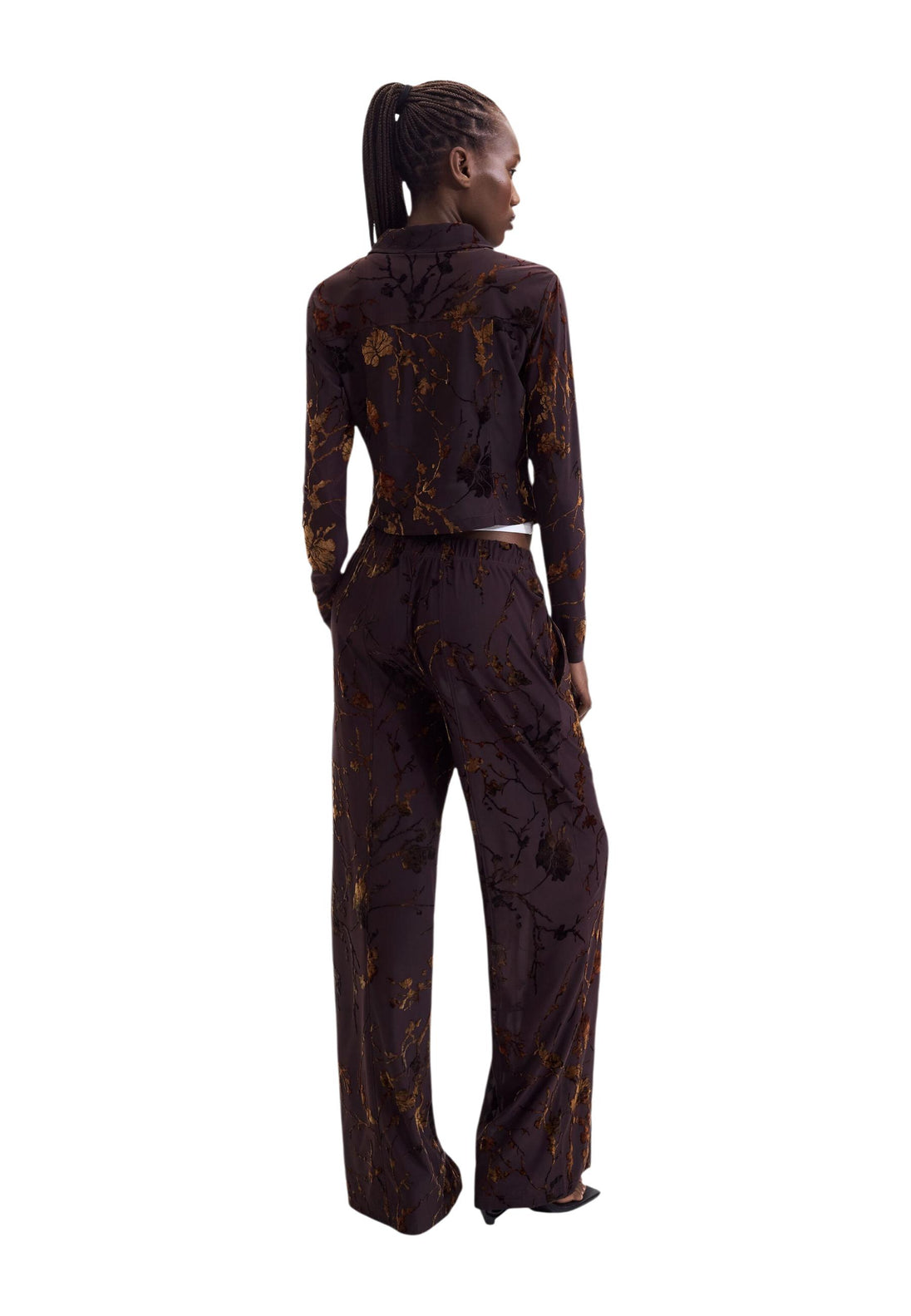 Pantalon Desigual couleur marron — vue 3