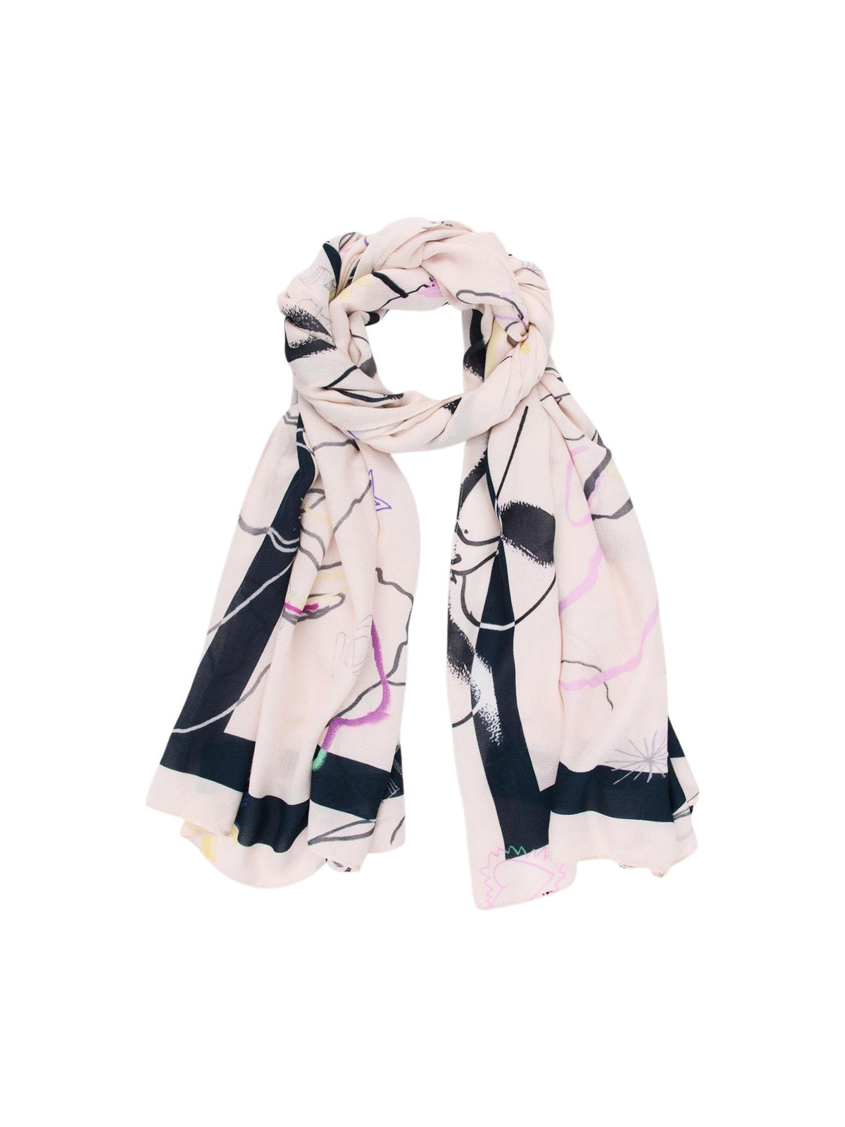 Écharpe Desigual couleur rose — vue 4