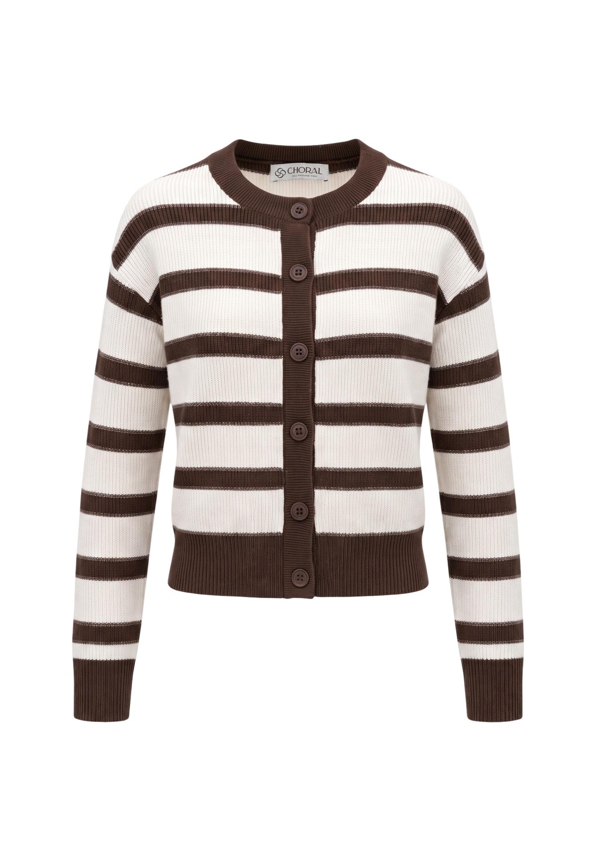 Cardigan Choral couleur marron — vue 2