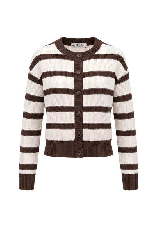 Cardigan Choral couleur marron — vue 2